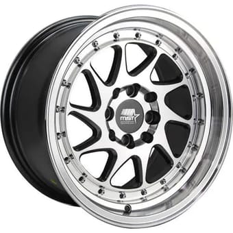 15x8 mst mt28 gunmetal machined 4x100 4x4.5/114.3 20mm - image