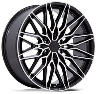 Niche Calabria 6 Gloss Black Machined