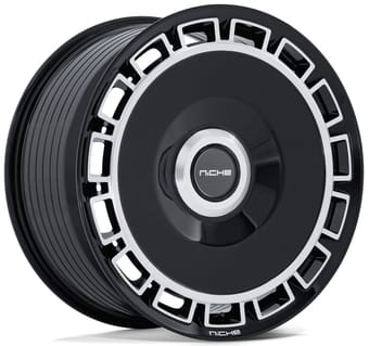 20x10.5 niche venice gloss black machined nc287 5x112 | 5x120 38mm - image