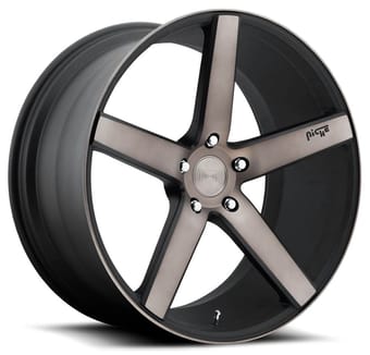 Niche Milan Matte Black Machined w/ Tint