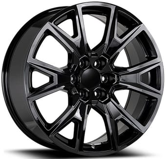 22x9 oe concept replica 2019 chevy accessory gloss black c19 6x5.5/139.7 28mm - image