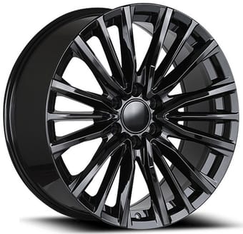 26x10 oe concepts replica cadillac v gloss black c36 6x5.5/139.7 31mm - image
