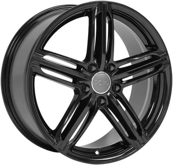 18x8 oe replica audi au12 gloss black 5x112 45mm - image