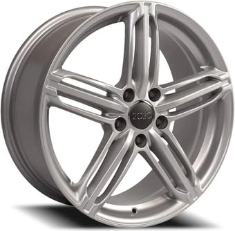 18x8 oe replica audi au12 gloss silver 5x112 35mm - image