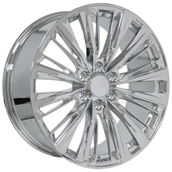 22x9 oe replica cadillac escalade ca93 chrome 6x139.7/5.5 28mm - image