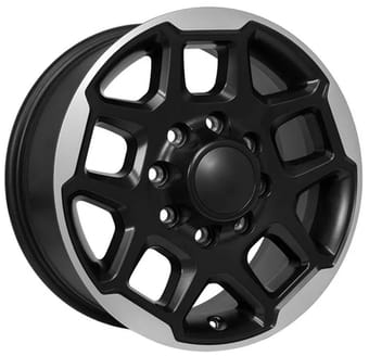 18x8 oe replica dodge ram dg78 satin black machined 8x165/6.5 57mm - image