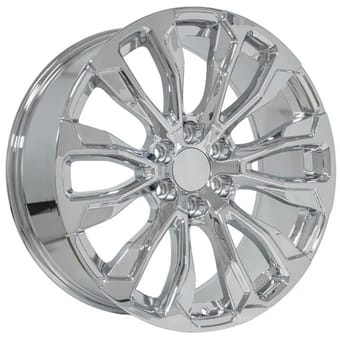 22x9 oe replica gmc yukon 1500 cv30b chrome 6x139.7/5.5 28mm - image