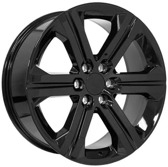 22x9 oe replica cadillac escalade cv60 gloss black 6x139.7/5.5 24mm - image