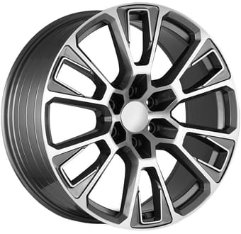 20x9 oe concepts replica gmc yukon gunmetal machined g31 6x139.7/5.5 28mm - image