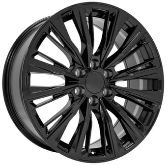 24x10 oe replica cadillac escalade ca93 gloss black 6x5.5/139.7 28mm - image