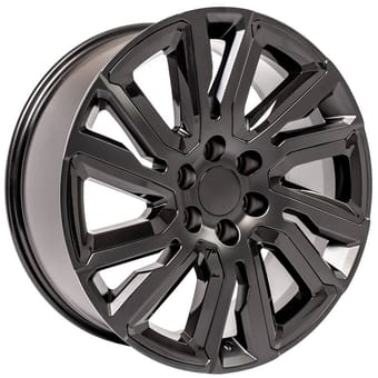 OE Replica GMC Sierra CV39 Satin Black w/ Gloss Black