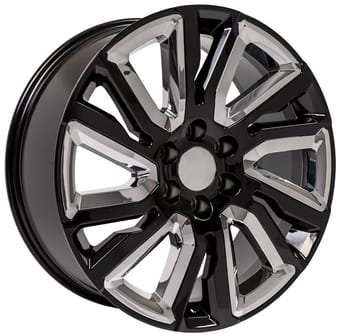 OE Replica GMC Sierra CV39 Gloss Black w/ Chrome