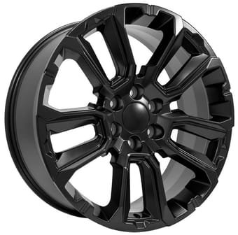 (clearance - no returns) 22x9 oe replica chevrolet suburban 1500 cv68 satin black 6x5.5/139.7 28mm - image