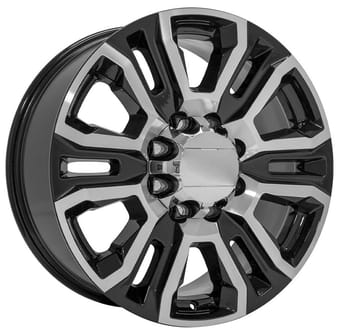 OE Replica GMC Sierra 2500/3500 HD Denali CV70 Gloss Black Machined