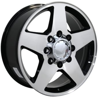 OE Replica Chevrolet 8 Lug CV91 Gloss Black Machined