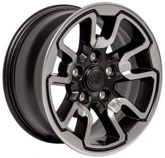 OE Replica Dodge RAM Rebel DG55 Polished w/ Satin Black