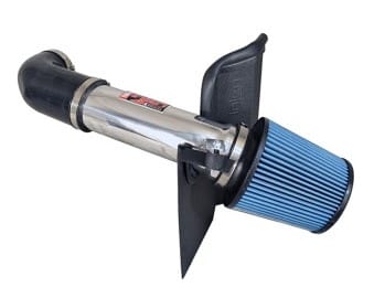 injen 11-19 dodge challenger hemi 5.7l v8 polished power-flow air intake system with heat shield pf5063p - image