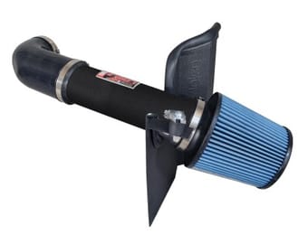 injen 11-19 dodge challenger hemi 5.7l v8 wrinkle black power-flow air intake system w/heat shield pf5063wb - image