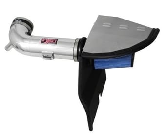 injen 10 camaro 6.2l v8 wrinkle black power-flow short ram air intake system pf7016wb - image