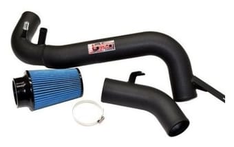 injen 2015 ford mustang eco boost 2.3l wrinkle black cai converts to sri pf9091wb - image
