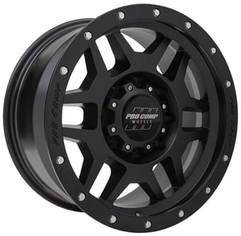 18x9 pro comp pa41 phaser matte black 8x170 0mm - image