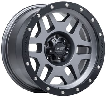 17x9 pro comp pa41 phaser matte graphite w/ black lip 5x127/5 -6mm - image