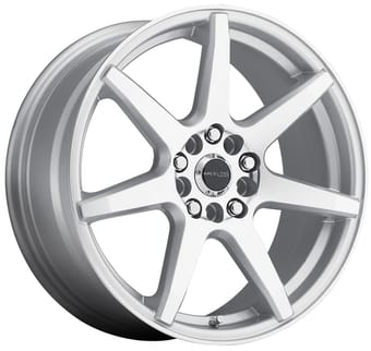 15x7 raceline 131s evo silver 4x100 | 4x108/4.25 40mm - image