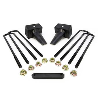 readylift 5" rear block kit 1999-2010 ford f-250/ f-350/ f-450 super duty (2 piece drive shaft) 66-2295 - image