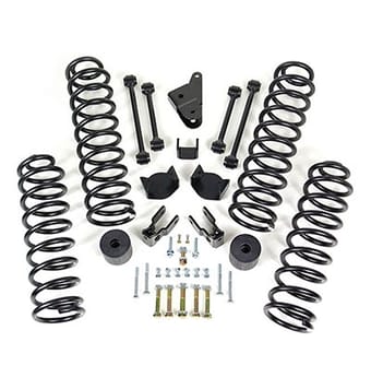 readylift 4" front 3" rear coil spring lift kit 2007-2018 jeep jk wrangler 69-6400 - image