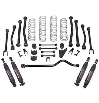 readylift 4" terrain flex 8-arm lift kit w/ sst3000 shocks 2007-2018 jeep jk wrangler 4wd 69-6409 - image
