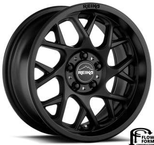 (clearance - no returns) 17x7 reika r25 detour satin black 5x100 15mm - image