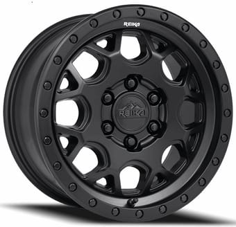 17x8 reika r45v marauder 2500 satin black 6x130 35mm - image