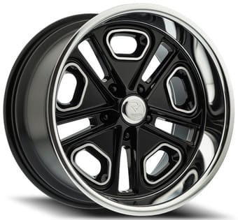 Resto R102 Del Ray Gloss Black Milled Window Diamond Cut Lip