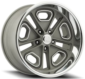 Resto R102 Del Ray Texture Gunmetal Milled Window Diamond Cut Lip