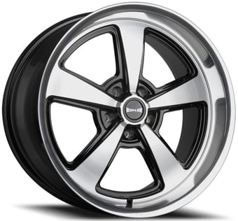 Ridler 652 Gloss Black Diamond Cut