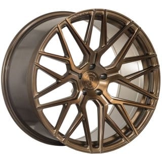 (clearance - no returns) 20x10 rohana rfx10 brushed bronze (cross forged) 5x120 25mm - image