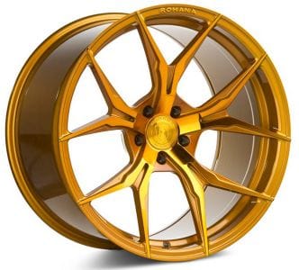 (clearance - no returns) 20x11 rohana rfx5 gloss gold (cross forged) (deep concave) 5x112 30mm - image