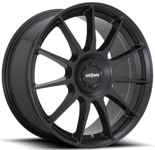 18x8.5 rotiform dtm satin black r168 5x4.25/108 5x4.5/114.3 35mm - image