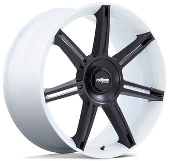 Rotiform Forged FRA Gloss White w/ Matte Black Spokes
