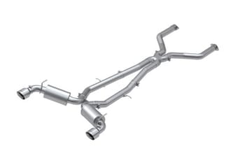 mbrp 17-19 infiniti q60 3.0l rwd/awd cat back dual rear s4404304 - image
