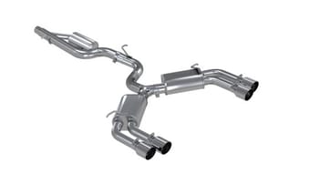 mbrp 15-18 audi s3 304ss 3in quad split rear exit c/b system s4601304 - image