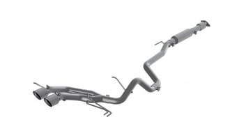 mbrp 13-18 hyundai veloster turbo 4.0in od tips dual outlet 2-1/2in al cat back s4703al - image