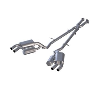 mbrp 2018+ kia stinger 3.3l rwd/awd 2.5in cat back dual rear exit w/o tips s4704al - image