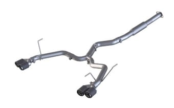mbrp 15-19 subaru wrx 2.0l/sti 2.5l 3in dual split rear exit w/ 3.5in cf tips - t304 (race version) s48023cf - image