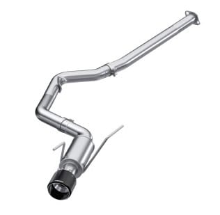 mbrp 15-21 subaru wrx 2.0l/sti 2.5l/11-14 sed 3in cat-back single rear exit w/carb fiber tips- t304 s48033cf - image