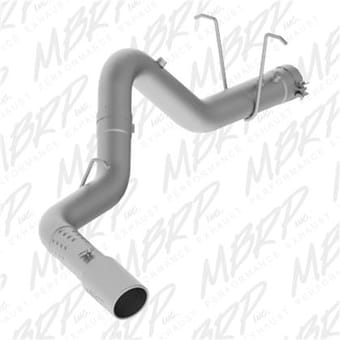 mbrp 2007-2008 chev/gmc 1500 (next gen.) cc ec 66 bed 4.8/5.3l cat back single side s5036al - image