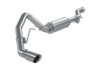 mbrp 15-20 gm tahoe/suburban/yukon/yukon xl/escalade t304 stainless steel 3in. cat back -single side s5043304 - image