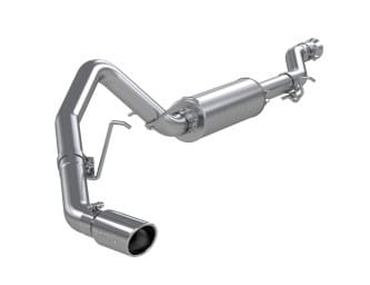 mbrp 15-20 gm tahoe/suburban/yukon/yukon xl/escalade aluminized steel 3in. cat back -single side s5043al - image