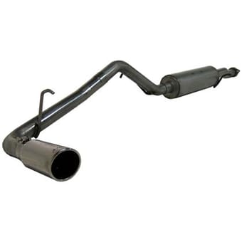 mbrp 04-11 chevy colorado / gmc canyon 2.8l/2.9l/3.5l/3.7l cat back single side aluminized exhaust s5046al - image