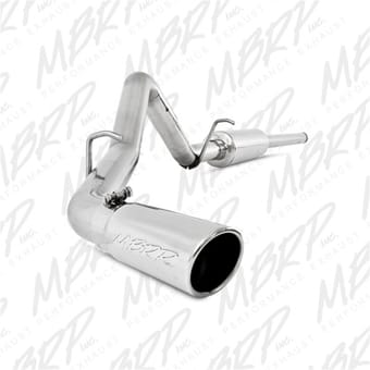 mbrp 11-13 chevy 1500 silverado/gmc sierra 6.2l v8 3.5in cat back single side exhaust t409 s5070409 - image